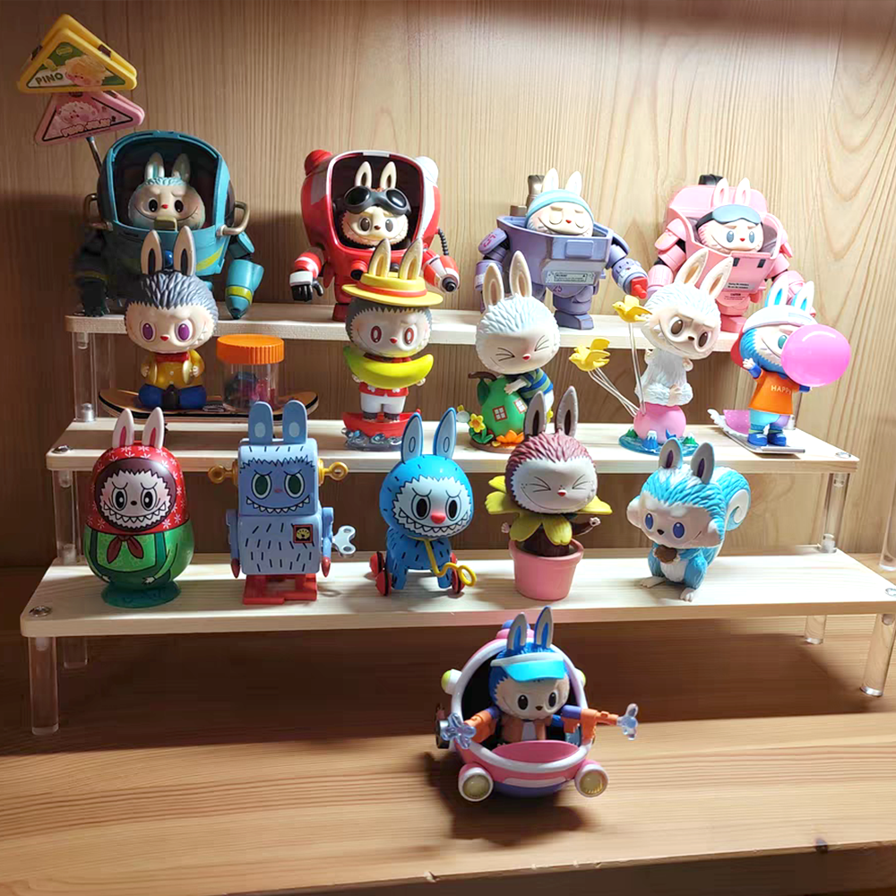 Acrylic wood toy perfume display rack